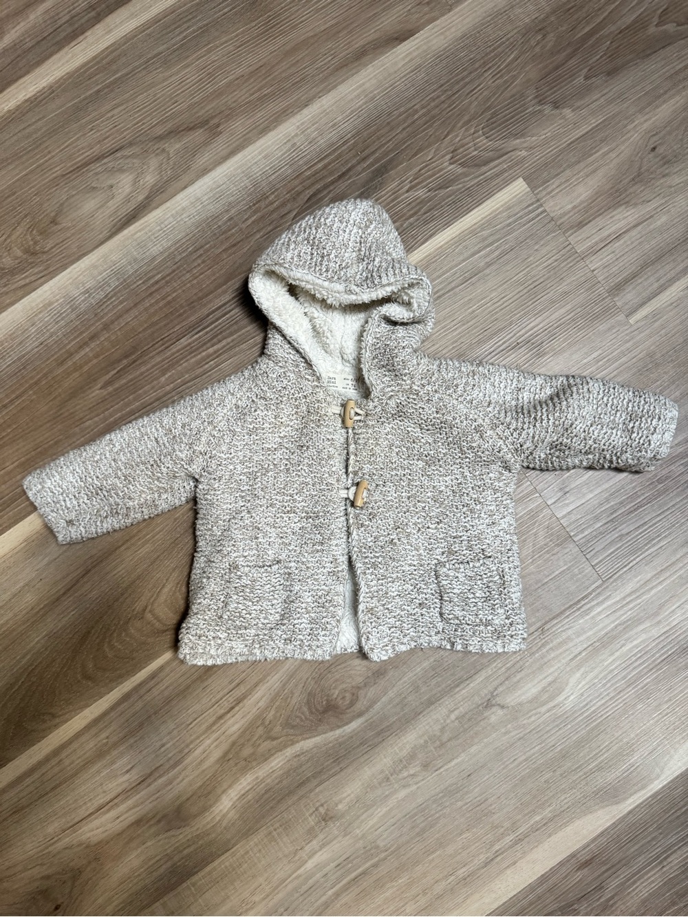 Zara Baby Hooded Knit Baby Cardigan
